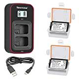 Newmowa NP-FW50 Batteri (2-pack) och LCD Dubbel Laddare för Sony NP-FW50