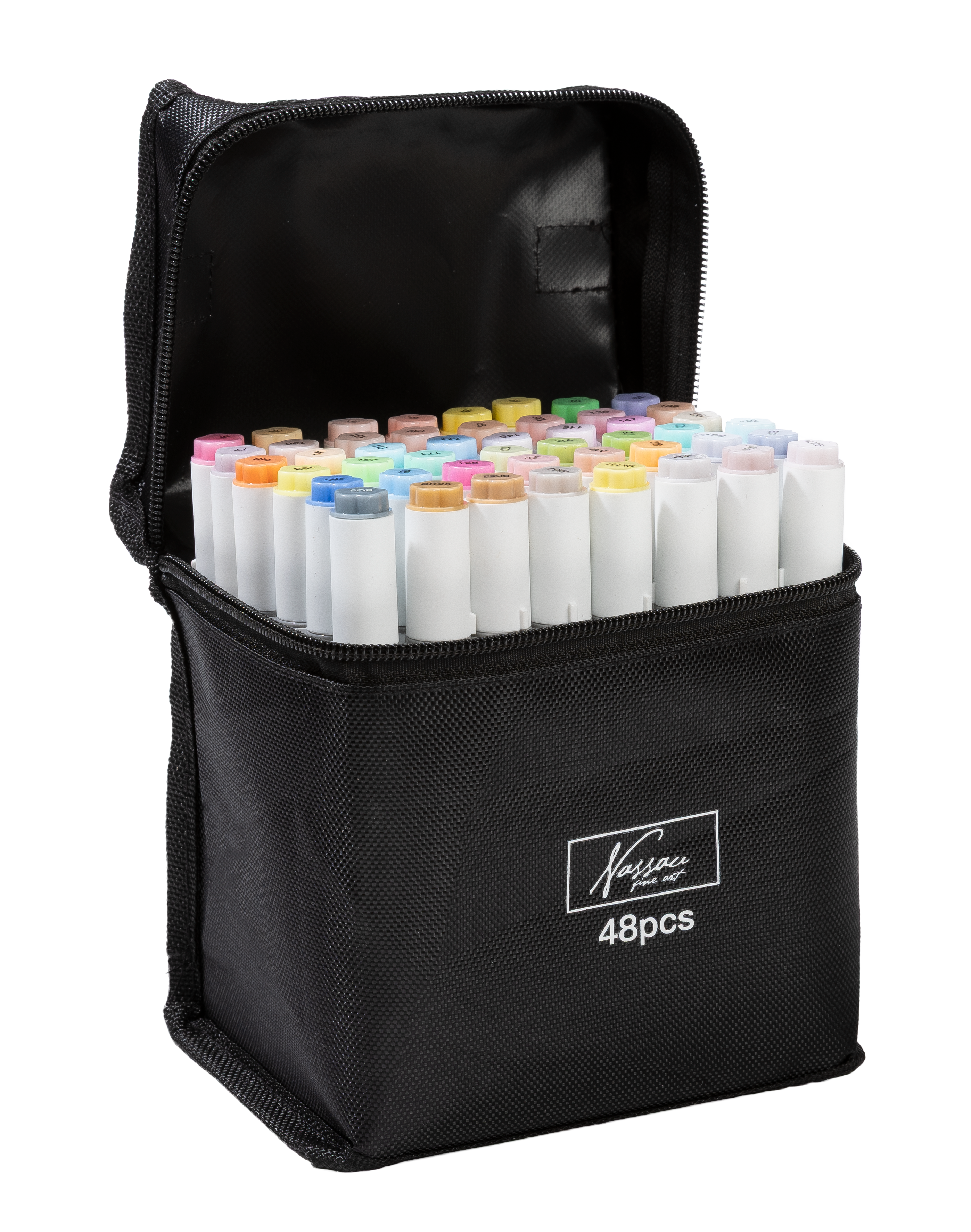 Nassau - Pastel Round Dual Markers 48 Pcs (AR017003) - Klar til levering - Prismatch