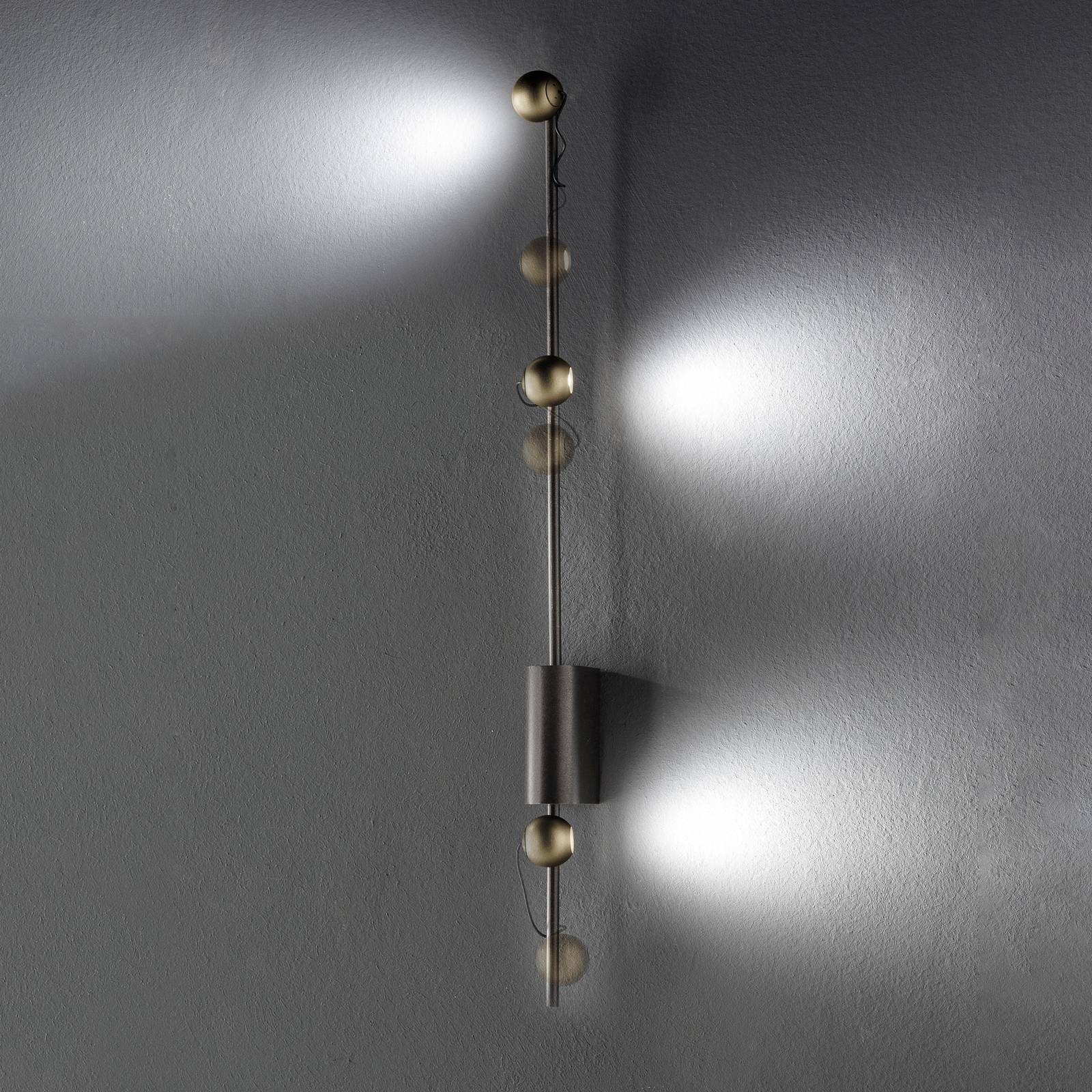 Sil-Lux LED væglampe Magnetic, dæmpbar, Brun/rust, Stue/spisestue, Metal, Design