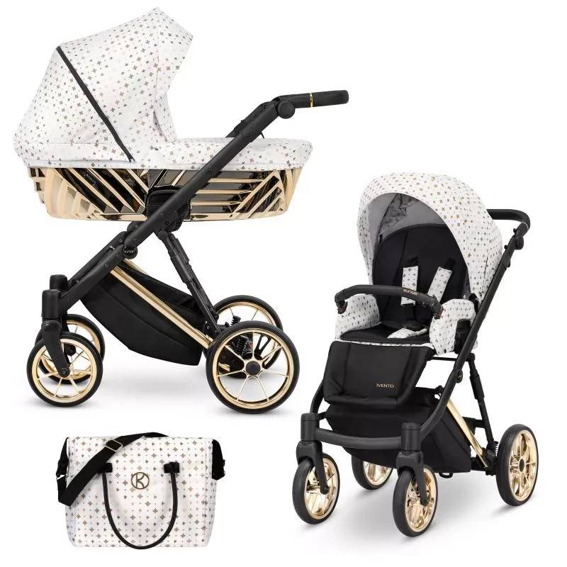 Ivento Glam 2-i-1 barnvagn Vit stil