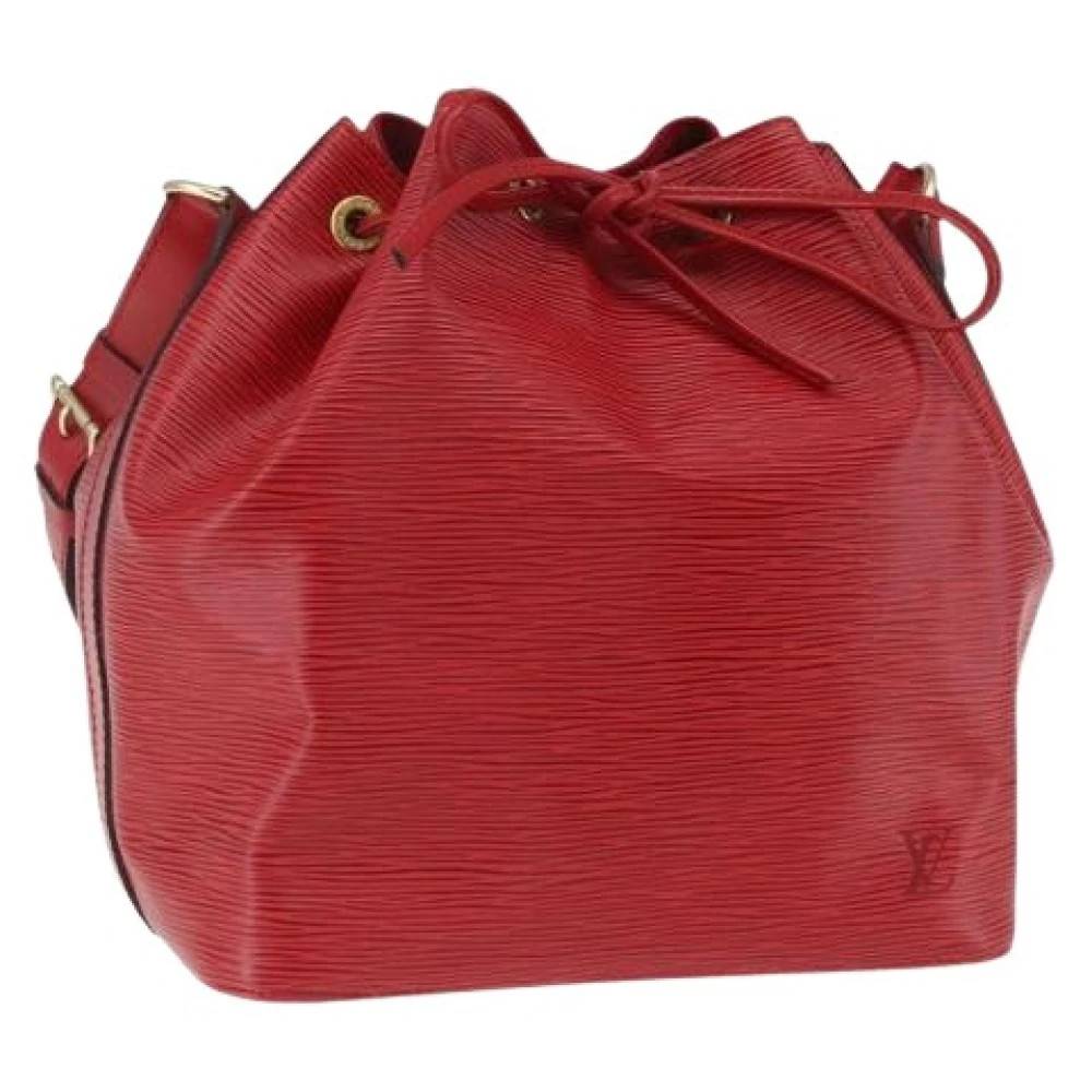 Louis Vuitton Vintage Pre-owned Vintage Bucket Bag - Vintage - Dame - Rød - ONE SIZE - Læder