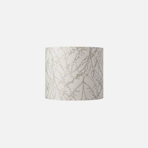 Fabric lampshade C Branches White/Silver