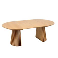 Måne Lamel Spisebord M.Tillægsplader - Natur Eg Ø120-165-210 cm