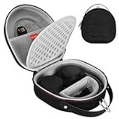 ZUJFPL EVA hårt fodral för JBL Tune 710BT, JBL Tune 720BT, JBL Tune 770NC, Sony WH-CH710N/WH-CH720N/WH-CH702N brusreducerande trådlösa hörlurar, premium reseskyddsförvaringsväska – grå
