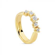 Diamond Twist ring i 14 kt guld m diamanter m. i alt 0,55ct
