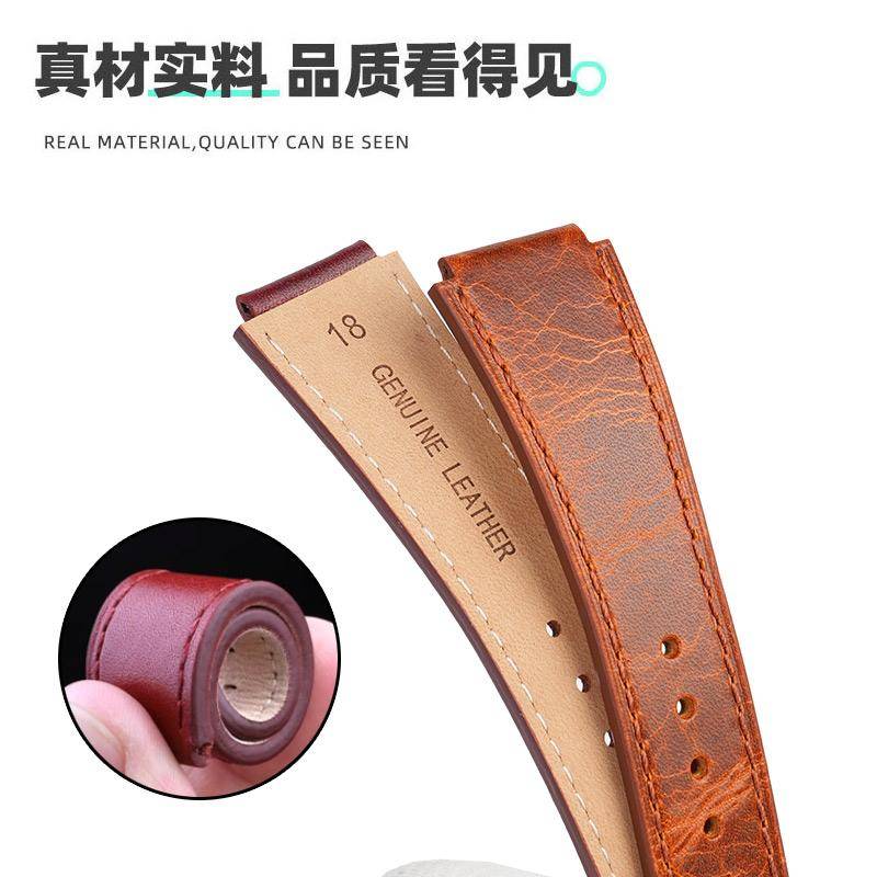 AE1200 Modifierat läderklockarmband För Casio AE-1200/1300/1000 / A159 / A158 konvext gränssnitt herr vintage läderklockarmband brown
