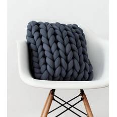 Kuddar - Braid (grå) (Storlek: 40 x 40 cm)
