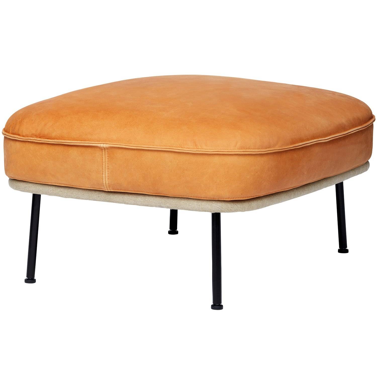 Fogia Lyra Fotpall Vintage Cognac - Fotpallar Läder Vintage Cognac - P-0000160958