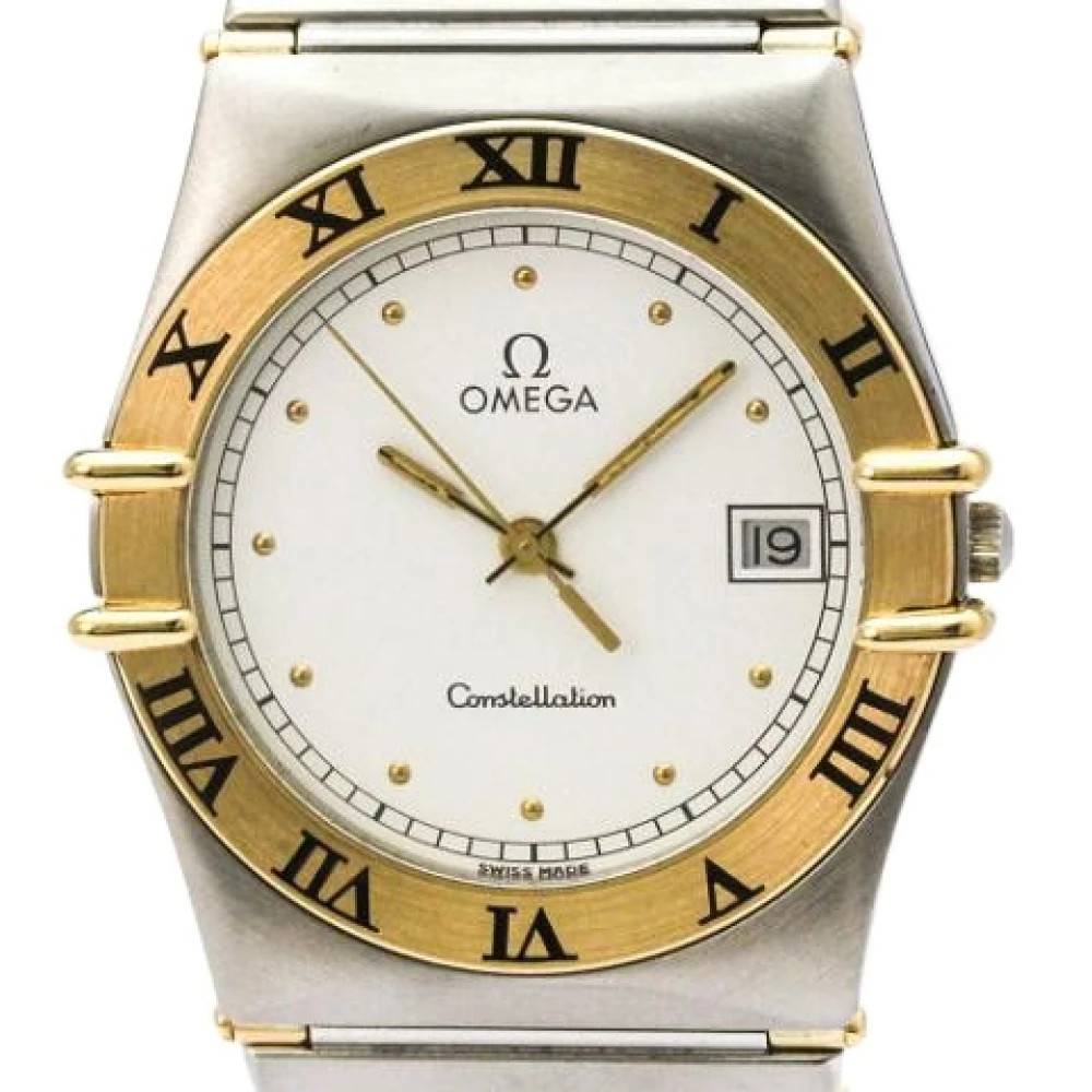 Omega Vintage, Vintage , Herr, ONE Size, Pre-owned Constellation 396.1076 Armbandsur