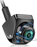 Vtopek Bakre kamera AHD 1080P backkamera bil 360° roterbar bil backkamera eftermontering 170° vidvinkel mörkerseende IP69 vattentät universell NTSC backkameror för husbil SUV pickup van