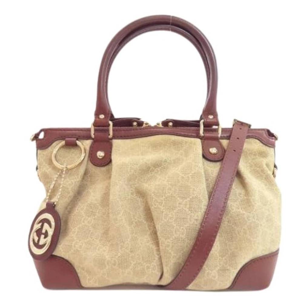 Gucci Vintage Pre-owned Vintage Tote Bag - Vintage - Dame - Brun - ONE SIZE - Uld