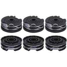 Eyoloty trådspole F016800351 lämplig för Bosch grästrimmer AdvancedGrassCut 36 ART 30-36 LI ART 24 ART 24 ART 27 ART 27 ART 30 ART 30 reservtrådspole 6 m längd Ø 1,6 mm (6 spolar)