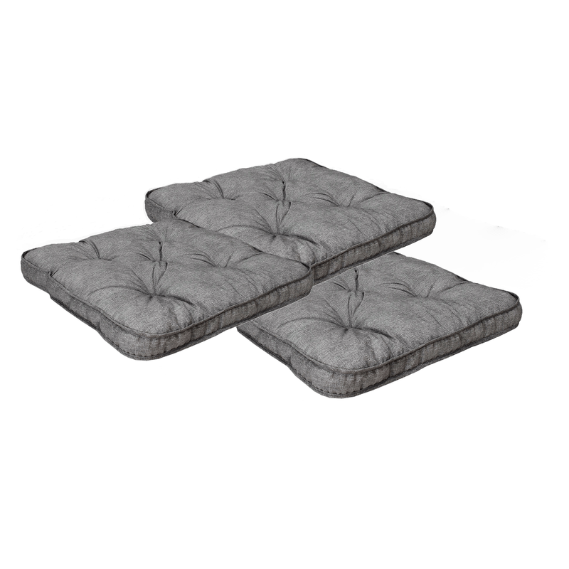 Stolskudde Malmö 3-pack, grå Baltic Garden