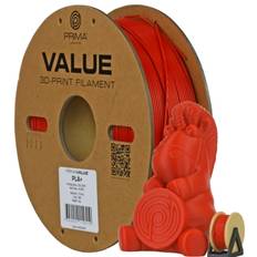 Prima PrimaValue PLA+ - 2,85mm - 1kg - Rød 7340002119663