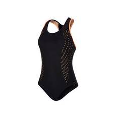 Speedo Badedragt Fit Pro til Kvinder Sort / Orange Str. L orange