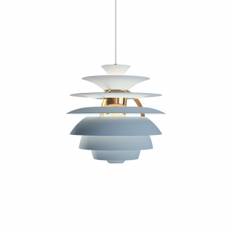 PH Snowball Pendel Dusty Blue/Brass Metallised