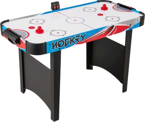 Northix Air Hockey Table 48 Inch, Led Scoreboard, 12v Fan Spel & Trädgårdslek Blue - 122 cm