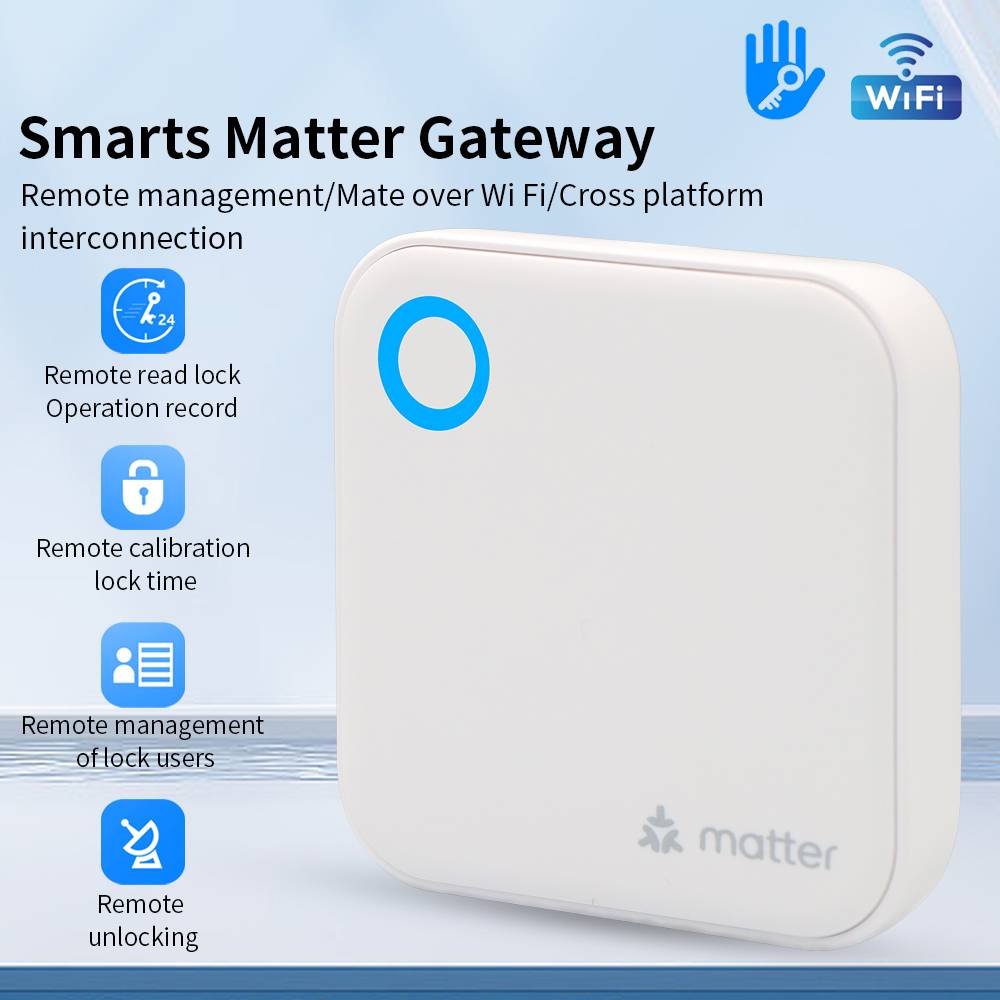TTLOCK Matter Gateway G6 Bluetooth to Wifi Smart Home Hub 2.4G WiFi Compatible With TTlock App Apple Home Control for Door Locks