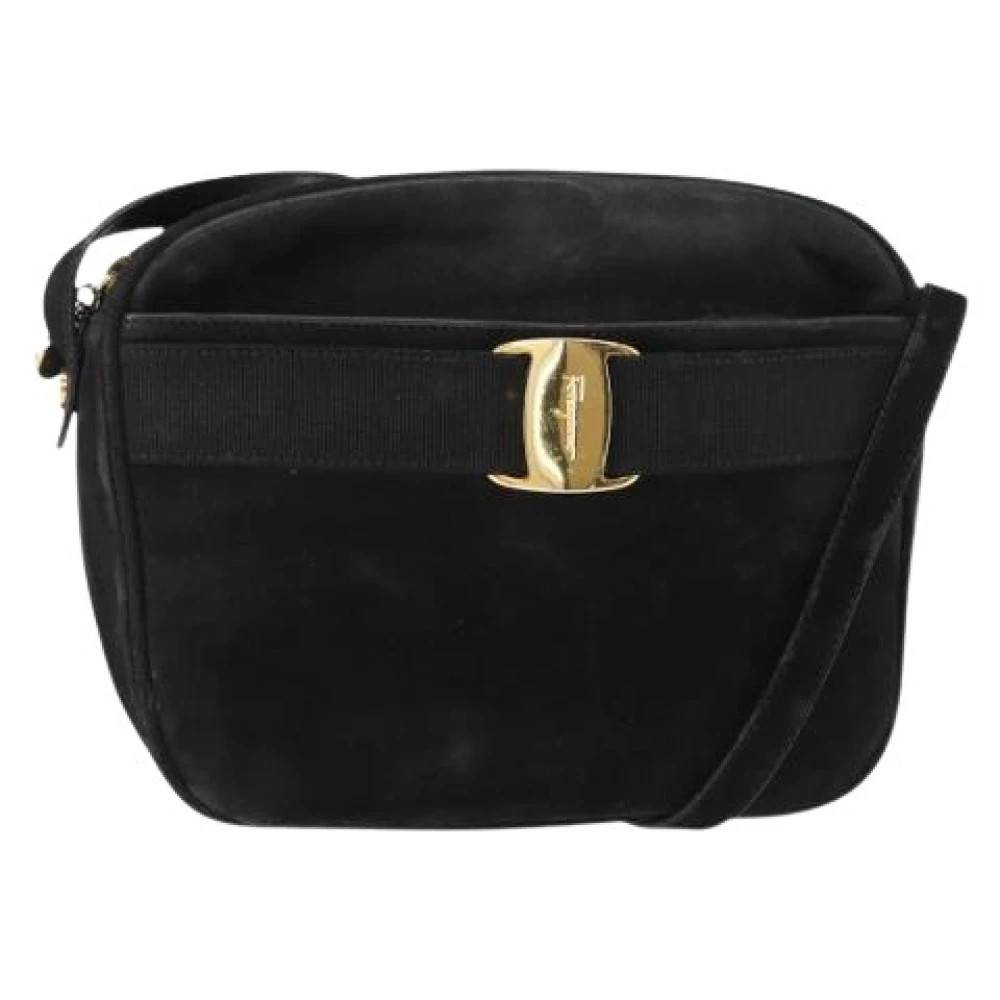 Salvatore Ferragamo Pre-owned - Pre-owned Mocka Crossbody Väska Vintage - Dam - ONE Size - Mocka