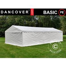 Opbevaringstelt Garagetelt Basic 2-i-1, 4x10m PE, Hvid