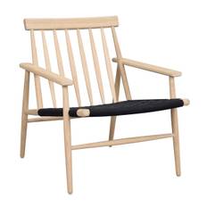 Rowico - Canwood Loungestol (Vitpigmenterad Ek / Svart)