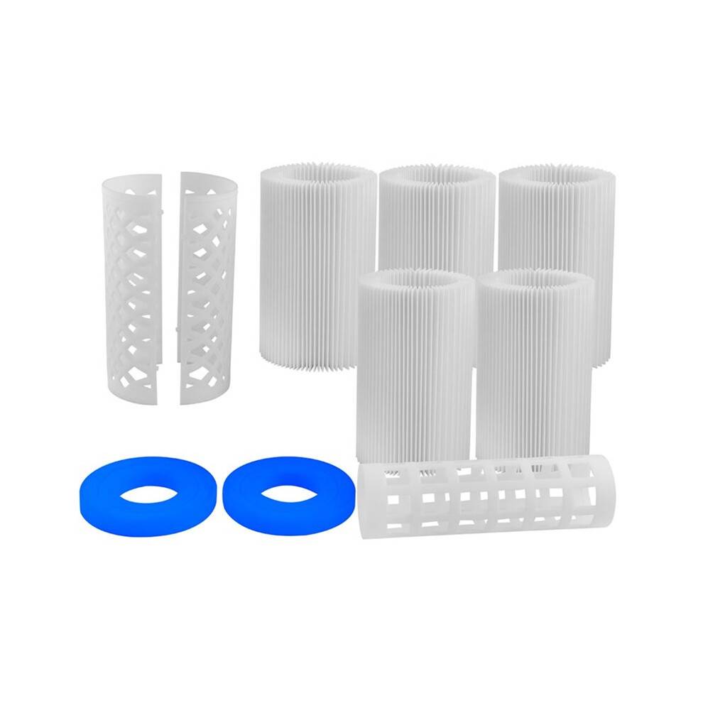 Reusable Pool Filter Cartridge 6 Set Activated Carbon Filter for More Than Ground Swimming Pool Pump System