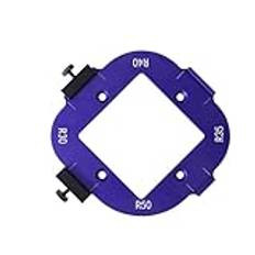 Router Radius Jig, Corner Radius Routing Mallar, 4 i 1 aluminiumlegering Quick Jig Router Bit Mallar, Runda skärmallsverktyg, portabel positioneringsjigg för hörnradie för träbearbetning