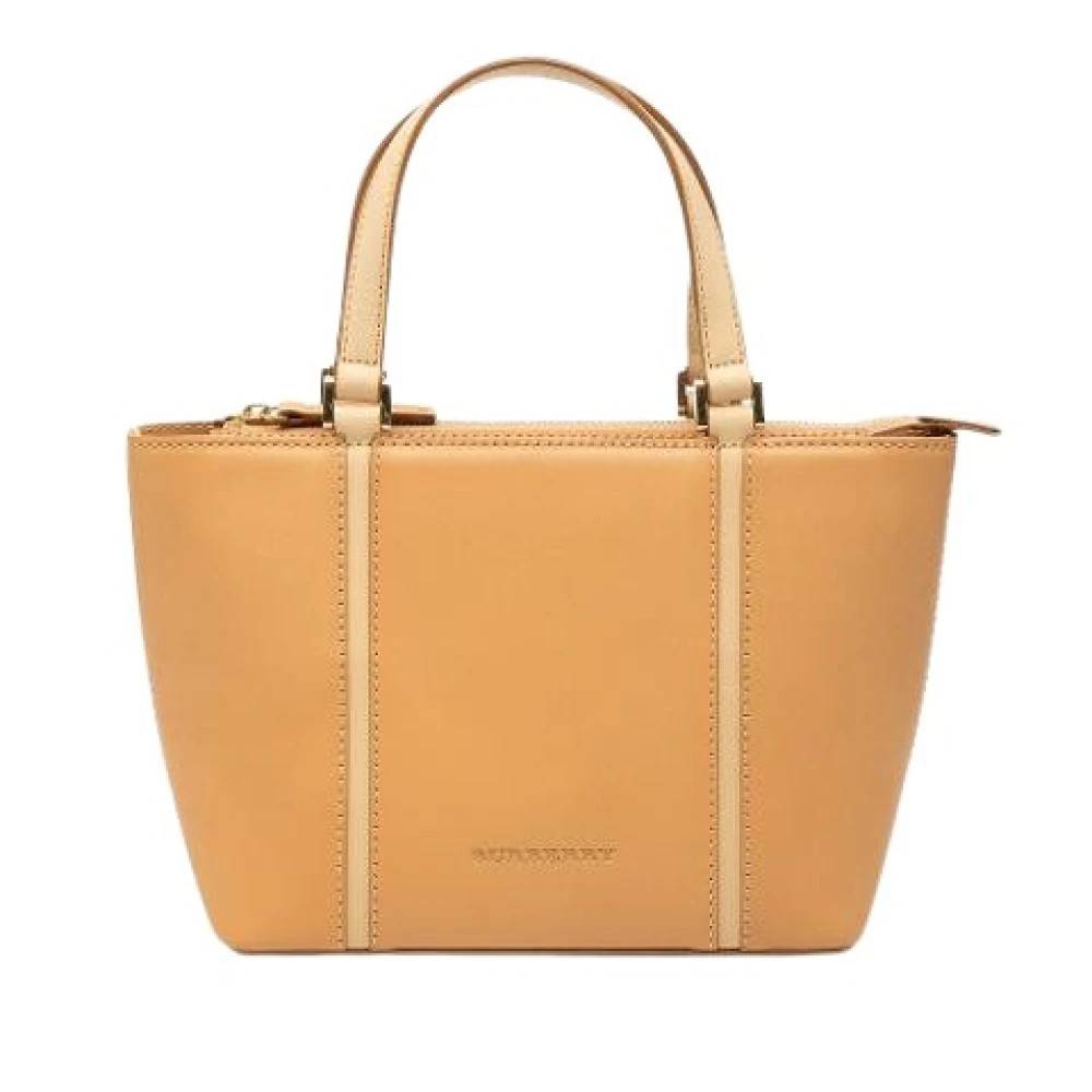 Burberry Vintage Pre-owned Lædertaske - Vintage - Dame - Beige - ONE SIZE - Læder