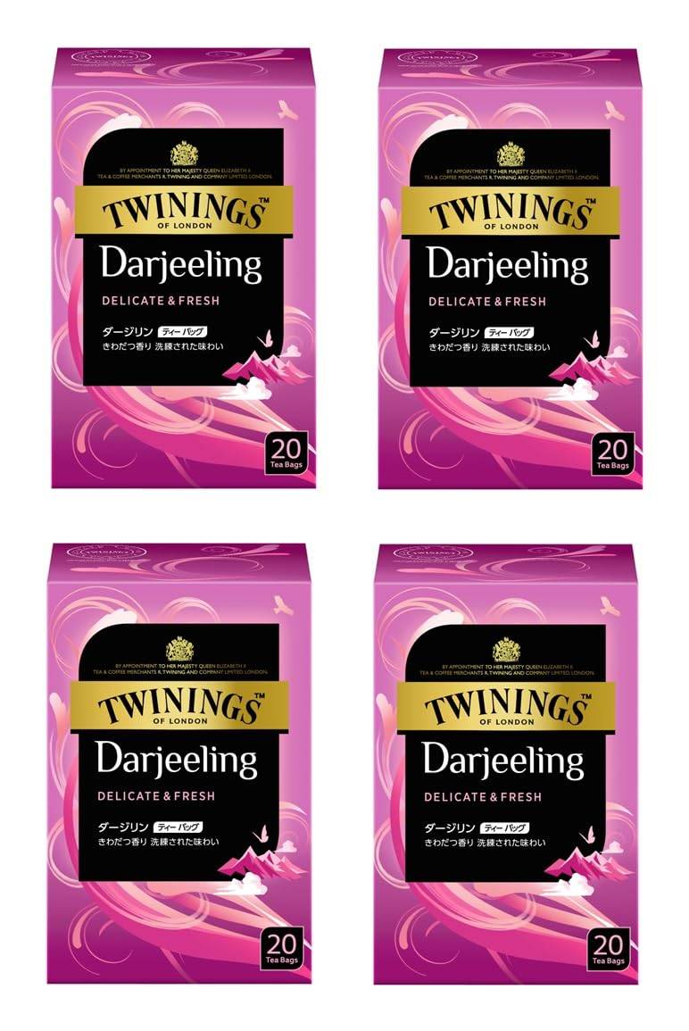 Twinings Darjeeling tepåsar, 20 påsar x 4