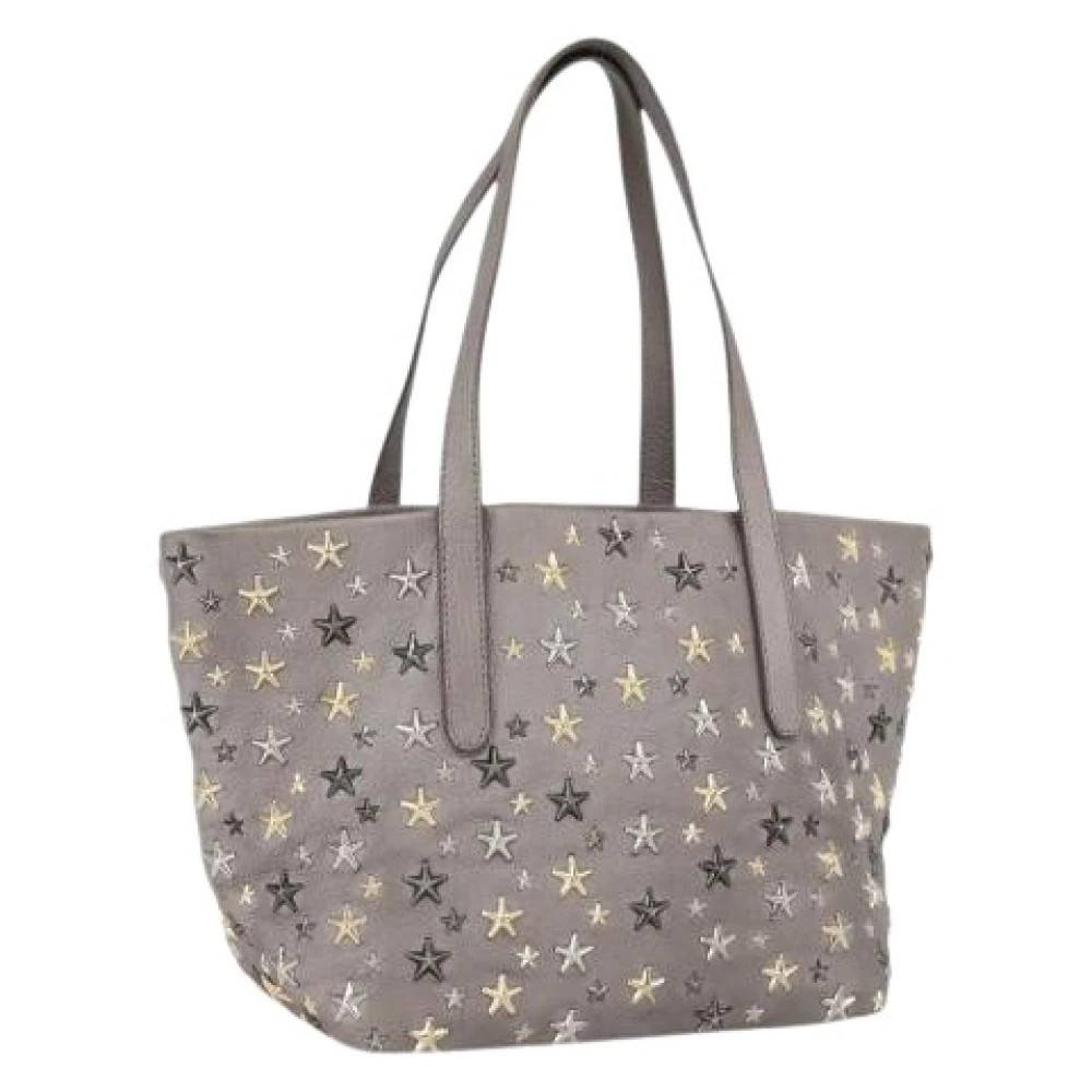 Jimmy Choo Pre-owned Pre-owned Tote Bag - Vintage - Dame - Grå - ONE SIZE - Uld