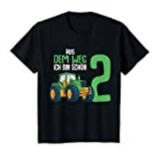 Kinder 2. Geburtstag Traktor Trecker 2 Jahre Kinder Junge T-Shirt