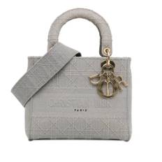 Dior Vintage, Pre-owned, Dame, Grå, ONE SIZE, Uld, Pre-owned Canvas dior-tasker