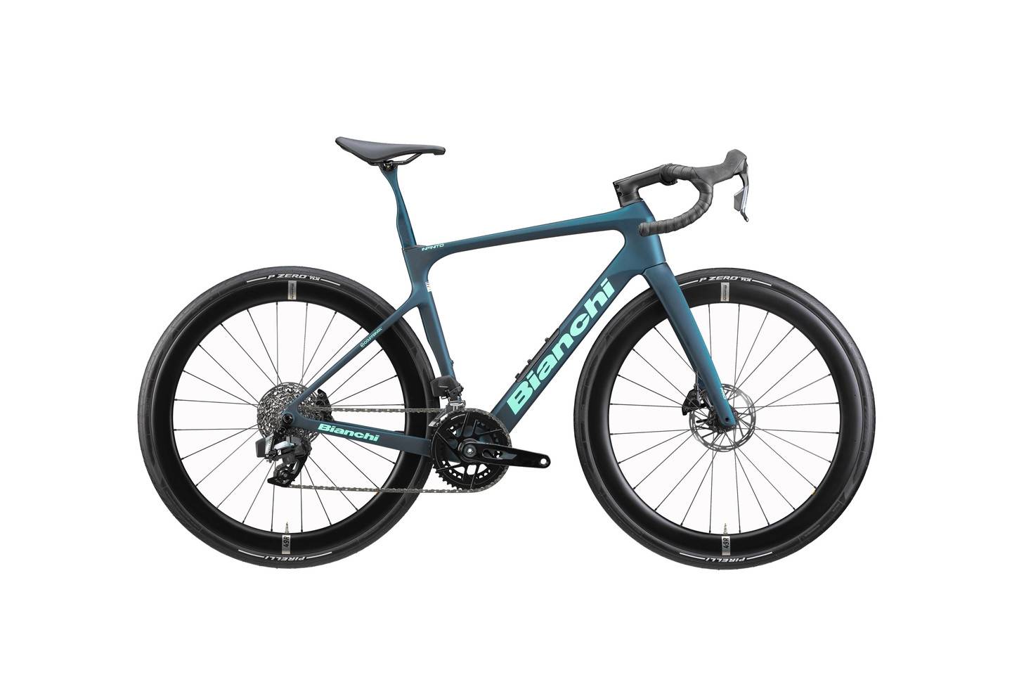 Bianchi Infinito Pro Racercykel Petrol green/CK16 Full Satin, Str. 47 - Grön (47)