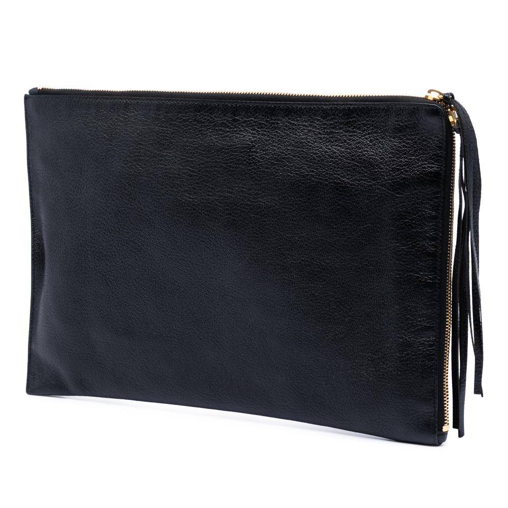 Balenciaga Vintage Clutch Stl. - Kuvertväskor Från Magasin - Black (L 23cm x W 33cm x D 1.50cm)