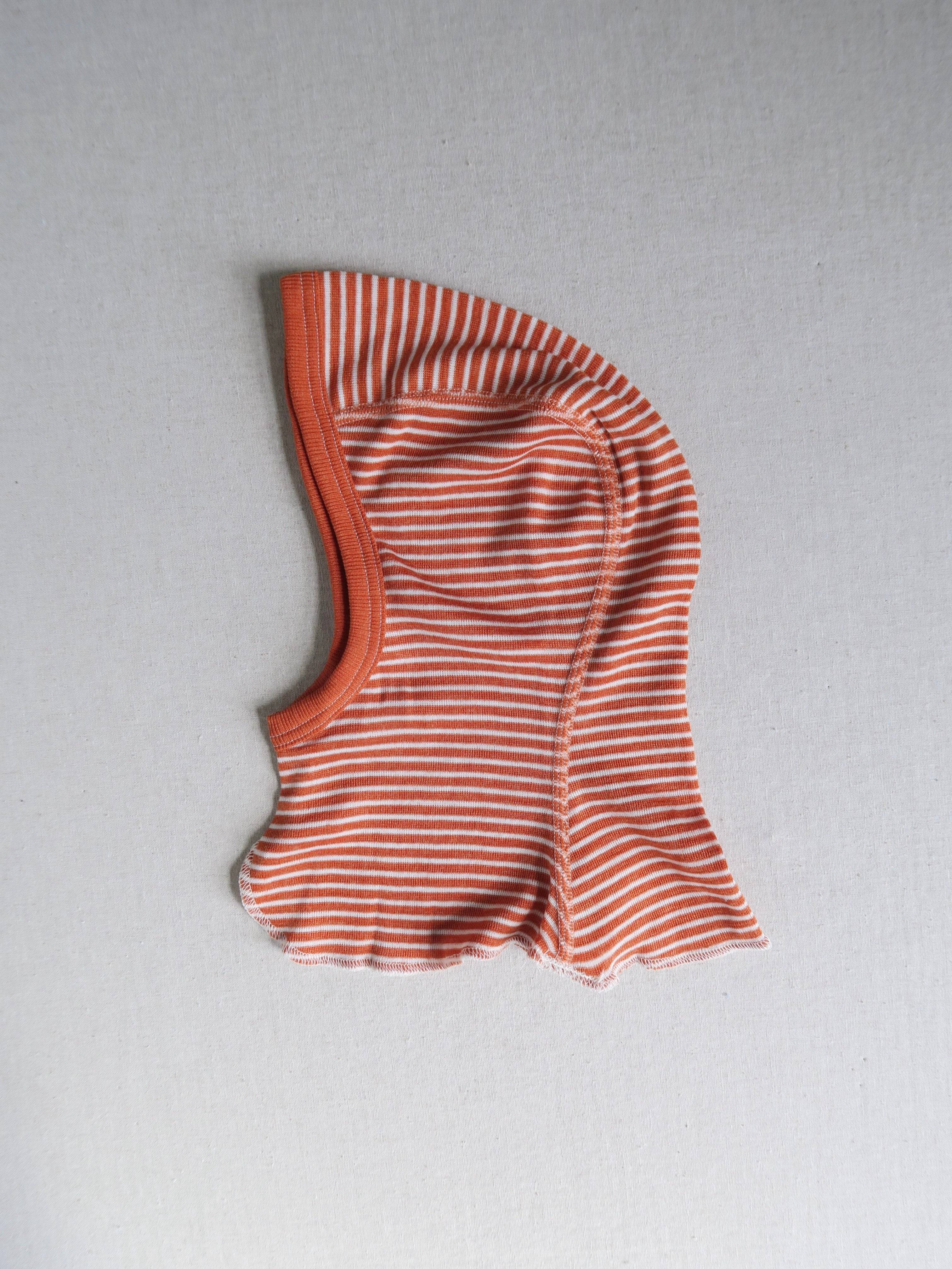 Cosilana - Uld/silke balaclava - Saffran/natur - 74/80