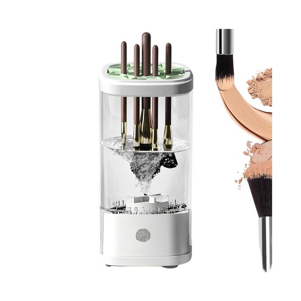 Electric Makeup Brush Cleaner Machine, 2025 Automatic Makeup Brush Washer & Holder