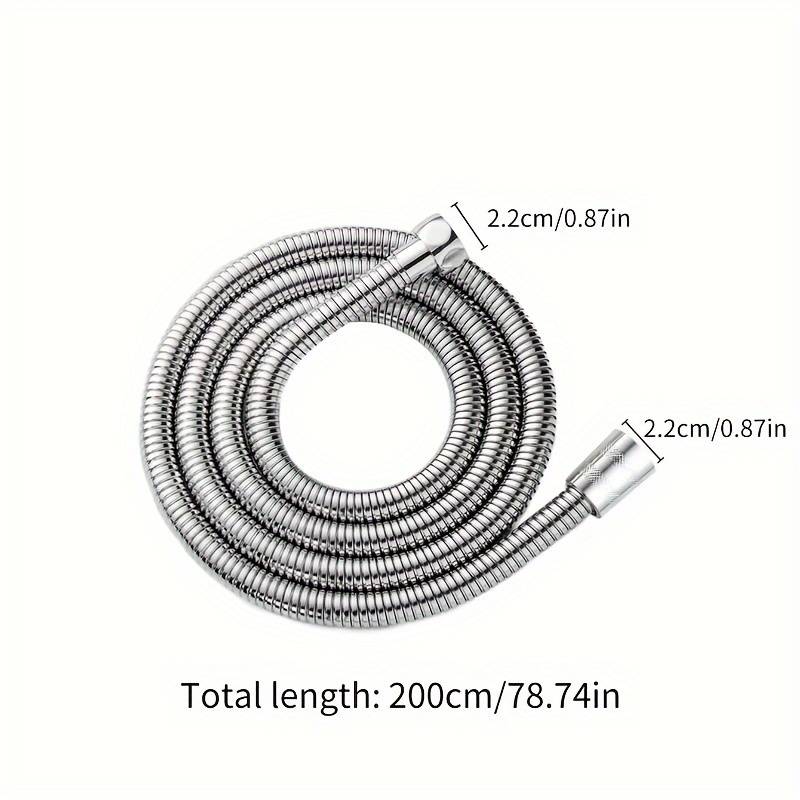 Silvery 1.2m/1.5m/2m/: Shower Hose Shower Head Water Pipe Water Heater Additions Stainless Steel Rain Shower Pipe Extension
