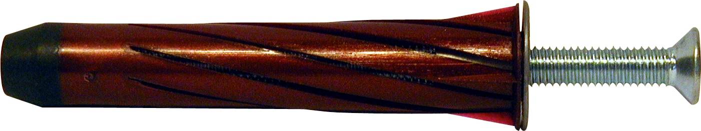 Plug rosett rød uhj 75mm skrue