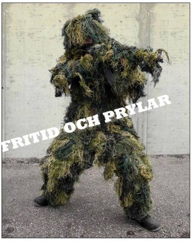 Ghillie Suit - skogsfärg kamouflage (m)