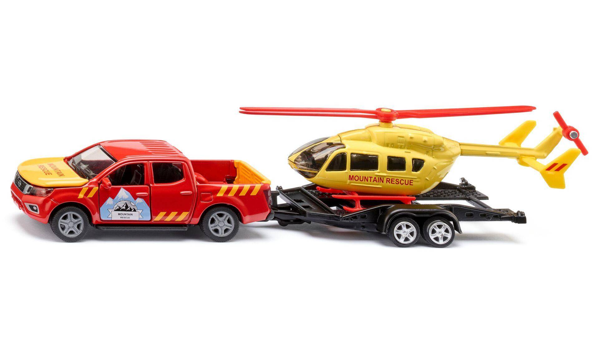 Siku Nissan Navara med Helikopter Modelsæt - 1:50, 3+år