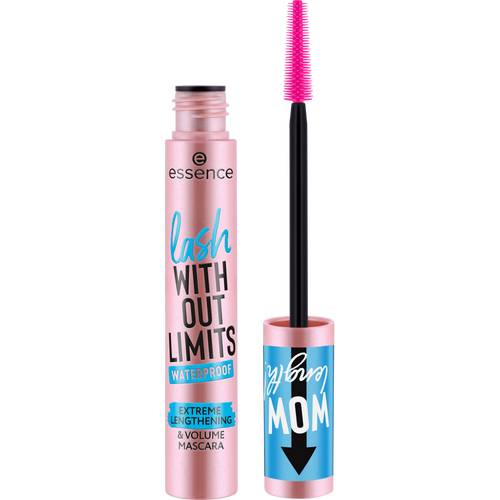 ESSENCE Lash Without Limits Waterproof Extreme Lengthening & Volume Mascara øjenvippemascara 03 Black Waterproof 13ml