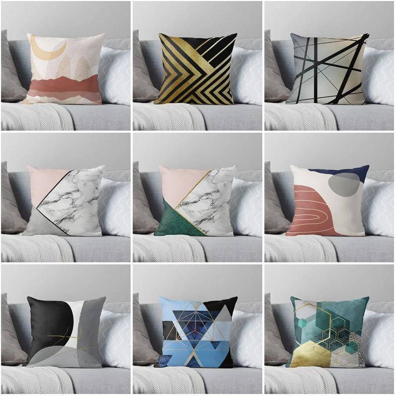 Hus Dekorativ Hem Kuddöverdrag för soffa Kuddfodral 45*45 Nordisk 40*40cm Morandi 40x40cm 50x50 Vardagsrum abstrakt 60x60
