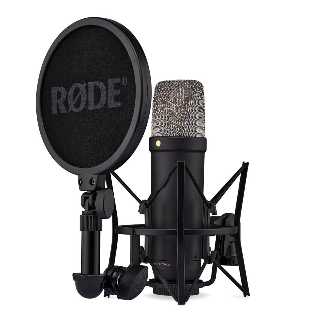 RODE Microphones NT1 Condenser Black NT1GEN5B (5th Generation) Microphone, svart