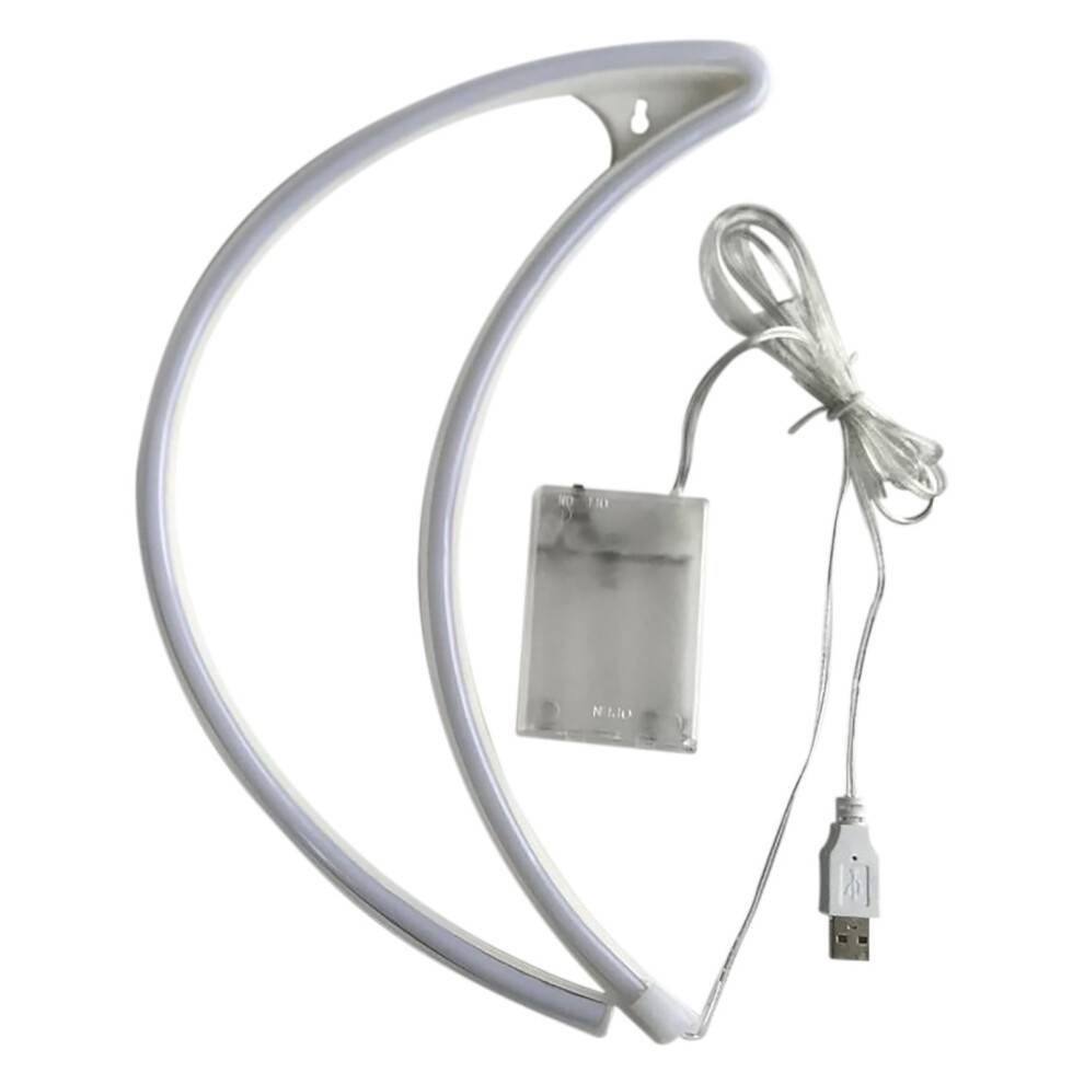 Måne Neon Vägghängande Lampa LED Åskduschlykta 1 st