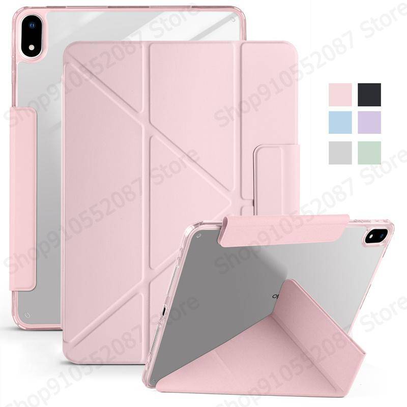 For Samsung Tab A11 Plus Tablet Case 11  Smart Fold Acrylic Hard Magnetic Cover For Funda Galaxy Tab A11 Plus A11+ 11 inch Case