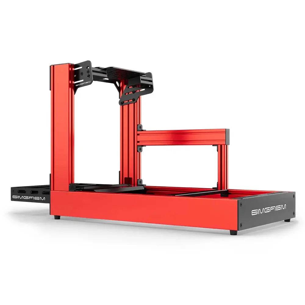 SIMGASM | Sport Aluminum Sim Racing Cockpit - Bottom Mount / Red