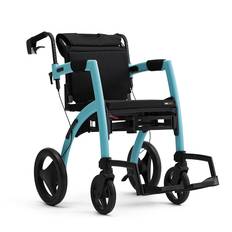 Rollz kombineret Kørestol og Rollator Isblå