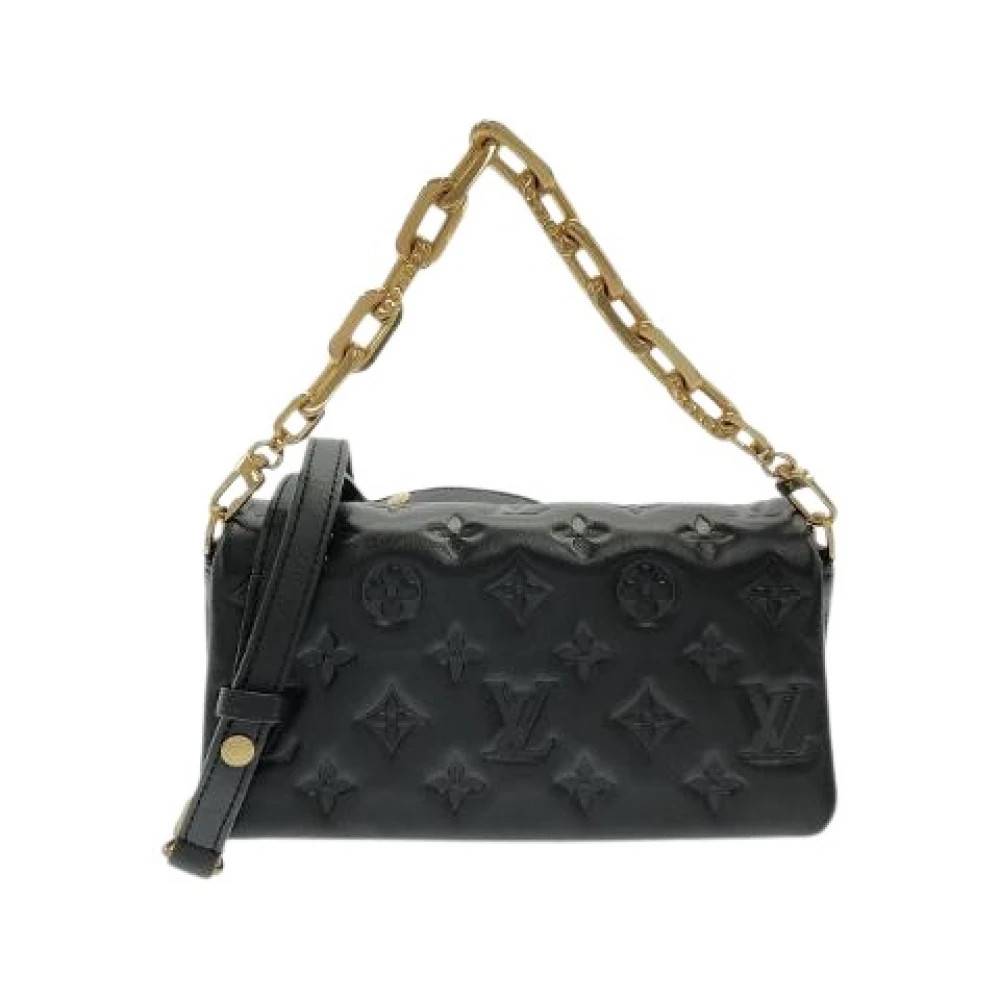 Louis Vuitton Vintage Pre-owned Coussin Lambskin Skuldertaske - Vintage - Dame - Sort - ONE SIZE - Uld