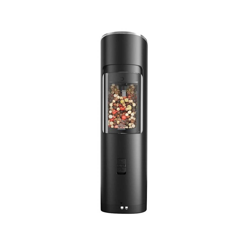 Electric Salt and Pepper Grinder with LED Indicato Battery Powered Spice Grinder Adjustable Coarseness