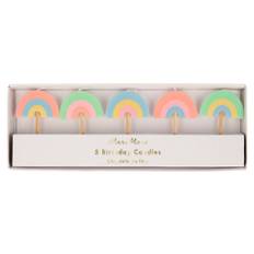 Meri Meri kagelys Rainbow - 5 stk